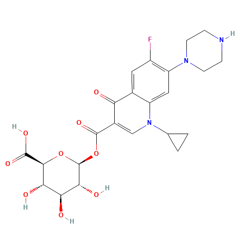 Ciprofloxacin b-D-Glucuronide (CAS: 105029-31-0) - Related Chemical Product