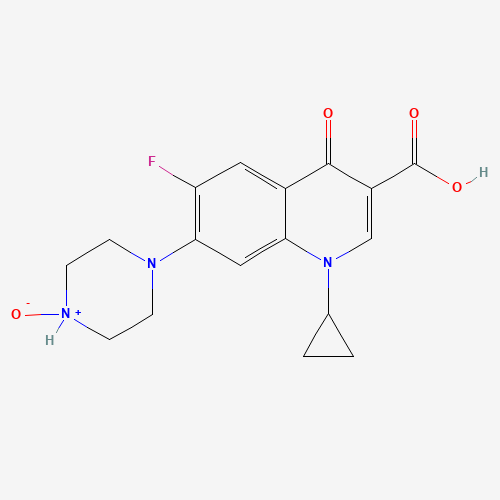 Ciprofloxacin N-Oxide (CAS: 860033-22-3) - Chemical Structure and Molecular Formula 