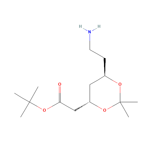 (4S,trans)-1,1-Dimethylethyl-6-aminoethyl-2,2-dimethyl-1,3-dioxane-4-acetate (CAS: 1105067-89-7) - Related Chemical Product