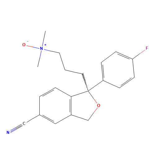 (R)-Citalopram N-Oxide (CAS: 1217761-31-3) - Chemical Structure and Molecular Formula 