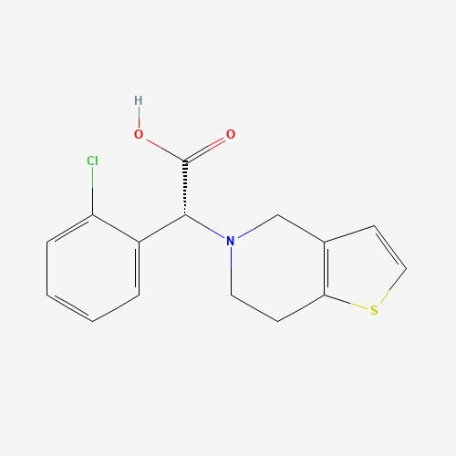 R-Clopidogrel Carboxylic Acid (CAS: 324757-50-8) - Chemical Structure and Molecular Formula 