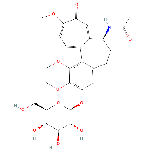 Colchicoside (CAS: 477-29-2) - Chemical Structure and Molecular Formula 