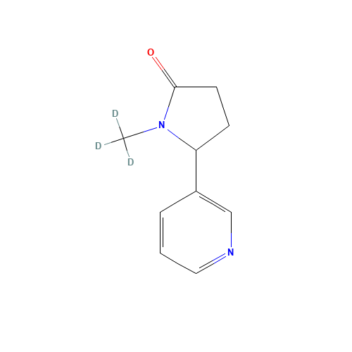 rac Cotinine-d3 (CAS: 110952-70-0) - Chemical Structure and Molecular Formula 