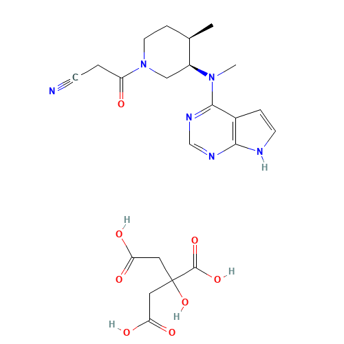 CP-690550 Citrate (Tofacitinib Citrate) (CAS: 540737-29-9) - Chemical Structure and Molecular Formula 