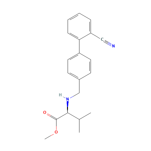 N-[(2'-Cyano[1,1'-biphenyl]-4-yl)methyl]-L-valine Methyl Ester (CAS: 137863-89-9) - Related Chemical Product