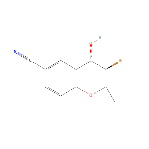 6-Cyano-trans-3-bromo-3,4-dihydro-2,2-dimethyl-2H-benzo-[b]-pyran-4-ol (CAS: 65018-89-5) - Related Chemical Product