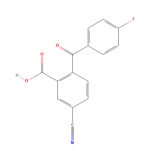 5-Cyano-2-(4-fluorobenzoyl)benzoic Acid (CAS: 411221-51-7) - Related Chemical Product