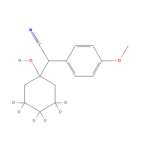 1-(2-Cyano-1-(4-methoxyphenyl)ethyl)cyclohexanol-d6 (CAS: 1020719-31-6) - Related Chemical Product