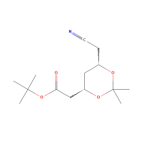 (4S,6S)-6-(Cyanomethyl)-2,2-dimethyl-1,3-dioxane-4-acetic Acid tert-Butyl Ester (CAS: 196085-85-5) - Related Chemical Product