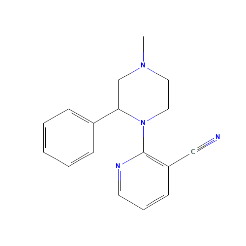 1-(3-Cyano-2-pyridyl)-4-methyl-2-phenylpiperazine (CAS: 61337-88-0) - Related Chemical Product