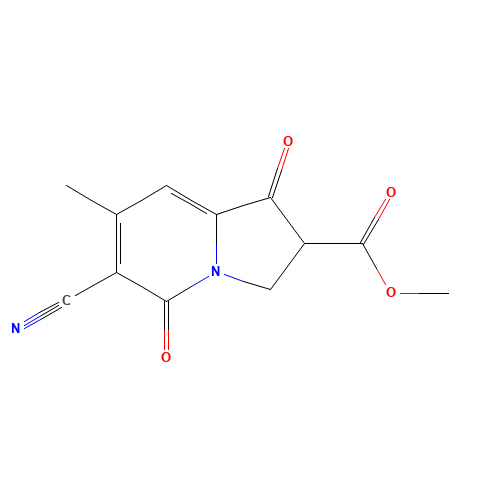 6-Cyano-1,2,3,5-tetrahydro-7-methyl-1,5-dioxo-2-Indolizinecarboxylic Acid Methyl Ester (CAS: 66917-18-8) - Related Chemical Product