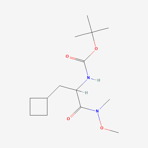 N-[1-(Cyclobutylmethyl)-2-(methoxymethylamino)-2-oxoethyl]-carbamic Acid 1,1-Dimethylethyl Ester (CAS: 394735-18-3) - Related Chemical Product