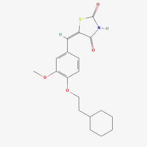 5-[[4-(2-Cyclohexylethoxy)-3-methoxyphenyl]methylene]-2,4-thiazolidinedione (CAS: 1239610-60-6) - Related Chemical Product