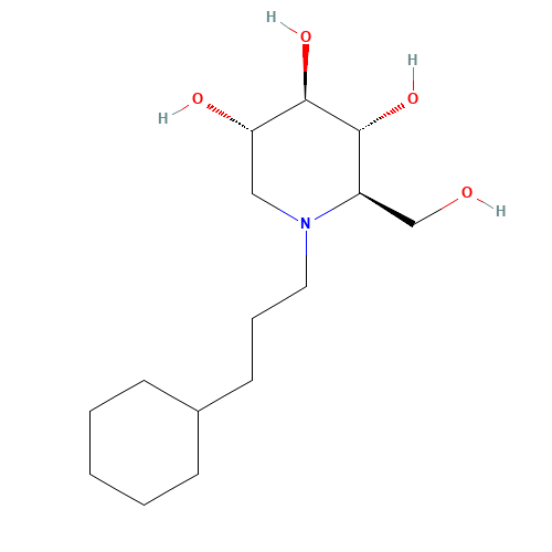 N-Cyclohexylpropyl Deoxynojirimycin (CAS: 133342-48-0) - Related Chemical Product