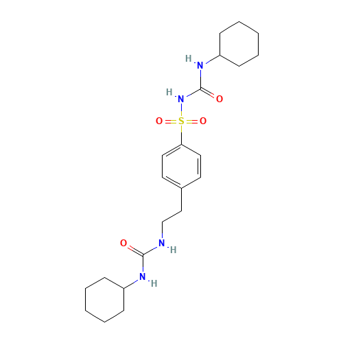N-[4-(b-Cyclohexylureidoethyl)benzensulfonyl] N'-Cyclohexylurea (CAS: 10079-35-3) - Related Chemical Product