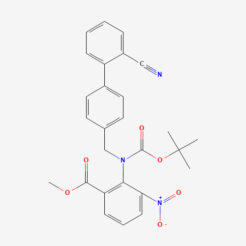 2-[[(2'-Cyano[1,1'-biphenyl]-4-yl)methyl][(1,1-dimethylethoxy)carbonyl]amino]-3-nitrobenzoic Acid Methyl Ester (CAS: 139481-38-2) - Related Chemical Product