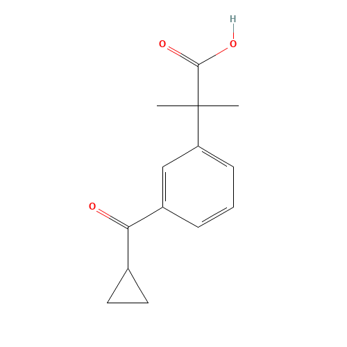 3-(Cyclopropylcarbonyl)-a,a-dimethylbenzeneacetic Acid (CAS: 162096-56-2) - Related Chemical Product