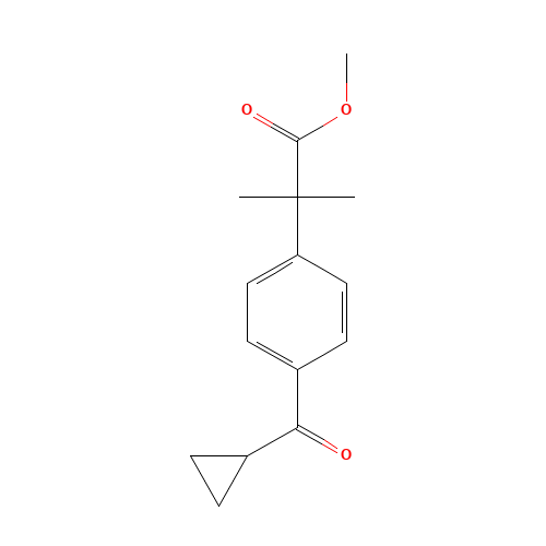 4-(Cyclopropylcarbonyl)-a,a-dimethylbenzeneacetic Acid Methyl Ester (CAS: 880088-78-8) - Related Chemical Product