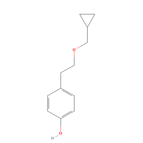 4-[2-(Cyclopropylmethoxy)ethyl]phenol (CAS: 63659-16-5) - Related Chemical Product