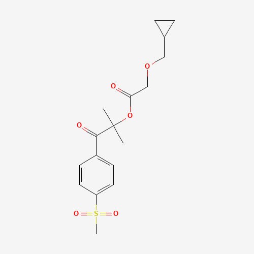 2-(Cyclopropylmethoxy)-acetic Acid 1,1-Dimethyl-2-[4-(methylsulfonyl)phenyl]-2-oxoethyl Ester (CAS: 246869-15-8) - Related Chemical Product