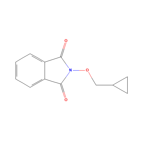 N-(Cyclopropylmethoxy)phthalimide (CAS: 113211-15-7) - Chemical Structure and Molecular Formula 