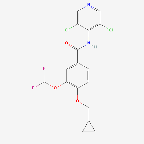 4-(Cyclopropylmethoxy)-3-(difluoromethoxy) Roflumilast (CAS: 162401-43-6) - Related Chemical Product