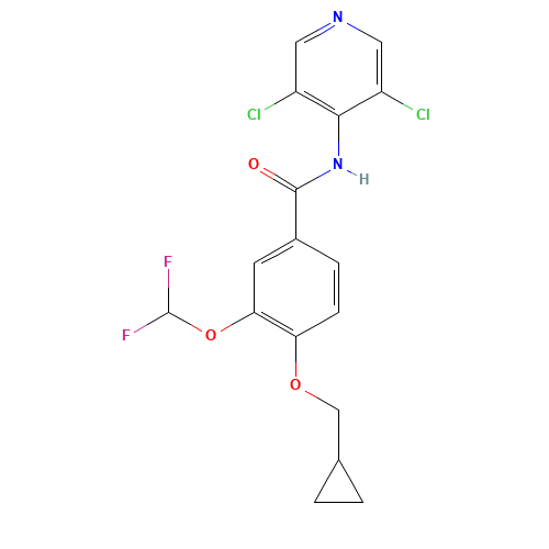 4-(Cyclopropylmethoxy)-3-(difluoromethoxy) Roflumilast (CAS: 162401-43-6) - Related Chemical Product