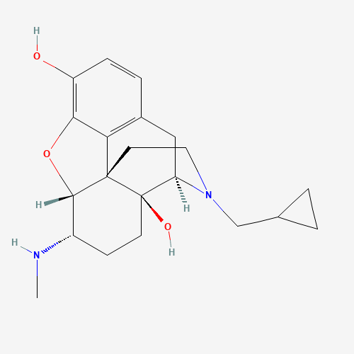 (5a,6b)-17-(Cyclopropylmethyl)-4,5-epoxy-6-(methylamino)-morphinan-3,14-diol (CAS: 102869-99-8) - Related Chemical Product