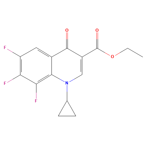 1-Cyclopropyl-6,7,8-trifluoro-1,4-dihydro-4-oxo-3-quinolinecarboxylic Acid Ethyl Ester (CAS: 94242-51-0) - Related Chemical Product
