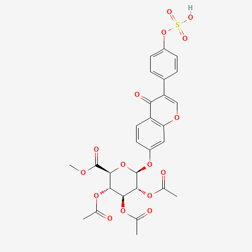 Daidzein 7-Tri-O-acetyl-b-D-glucuronic Acid Methyl Ester 4'-Sulfate (CAS: 1041261-16-8) - Related Chemical Product