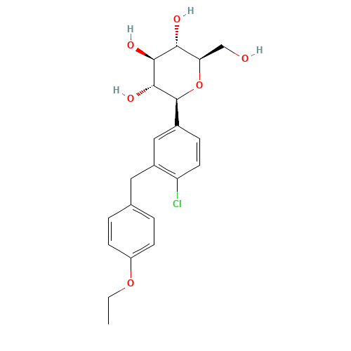 Dapagliflozin (CAS: 461432-26-8) - Chemical Structure and Molecular Formula 