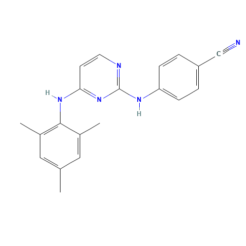Dapivirine (CAS: 244767-67-7) - Chemical Structure and Molecular Formula 