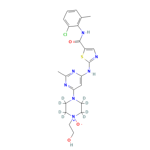 Dasatinib-d8 N-Oxide (CAS: 1189988-36-0) - Related Chemical Product