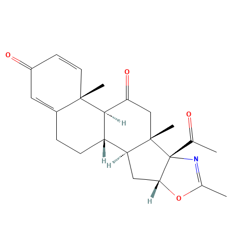 21-Deacetoxy 11-Oxodeflazacort (CAS: 13649-83-7) - Chemical Structure and Molecular Formula 