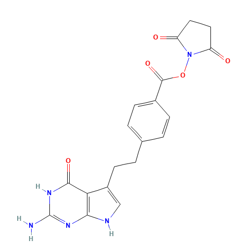 4-[2'-(7''-Deazaguanine)ethyl]benzoic Acid N-Hydroxysuccinimide Ester (CAS: 204257-65-8) - Related Chemical Product