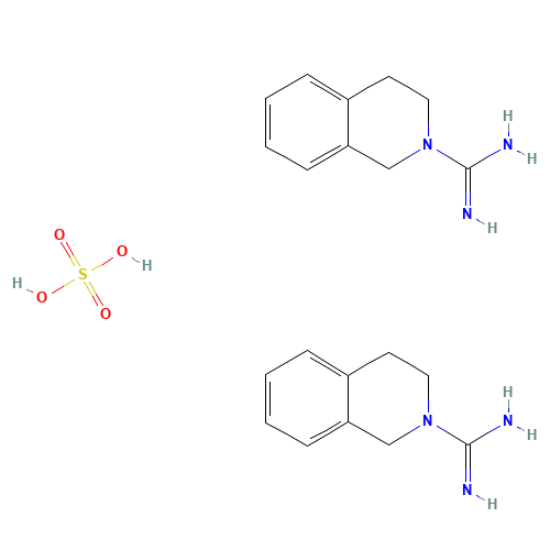 Debrisoquin Hemisulfate (CAS: 581-88-4) - Chemical Structure and Molecular Formula 