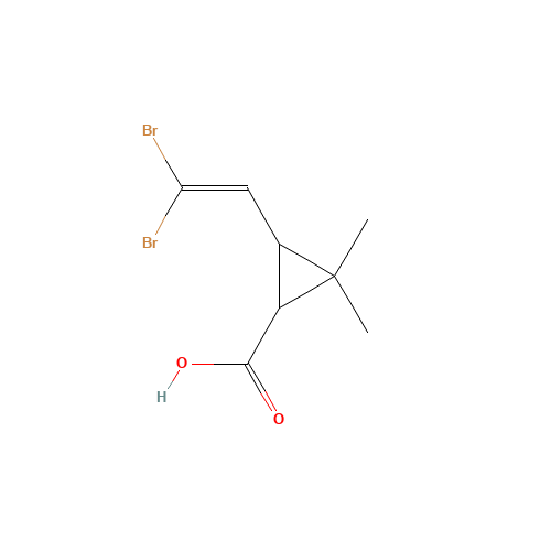 1S-cis-Decamethrinic Acid (CAS: 72691-18-0) - Chemical Structure and Molecular Formula 