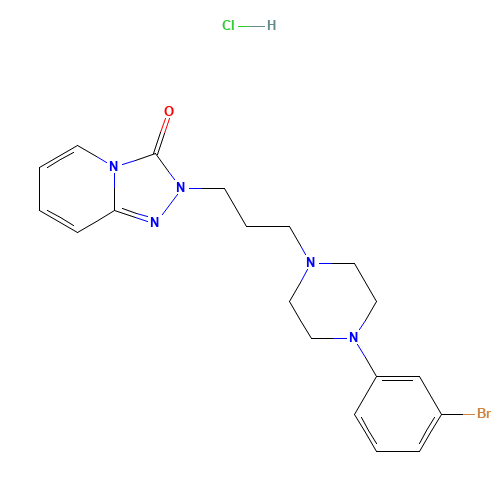 3-Dechloro-3-bromo Trazodone Hydrochloride (CAS: 1263278-80-3) - Related Chemical Product
