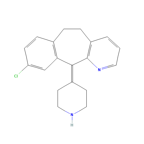 8-Dechloro-9-chloro Desloratadine (CAS: 117811-13-9) - Chemical Structure and Molecular Formula 