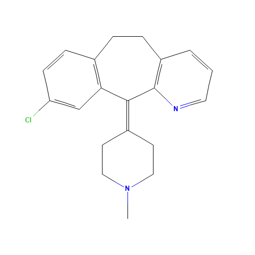 8-Dechloro-9-chloro-N-methyl Desloratadine (CAS: 38092-88-5) - Chemical Structure and Molecular Formula 