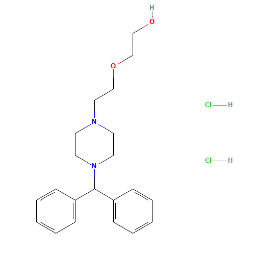 Decloxizine Dihydrochloride (CAS: 13073-96-6) - Chemical Structure and Molecular Formula 
