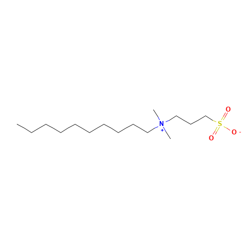 N-Decyl-N,N-dimethyl-3-ammonio-1-propanesulfonate (CAS: 15163-36-7) - Chemical Structure and Molecular Formula 