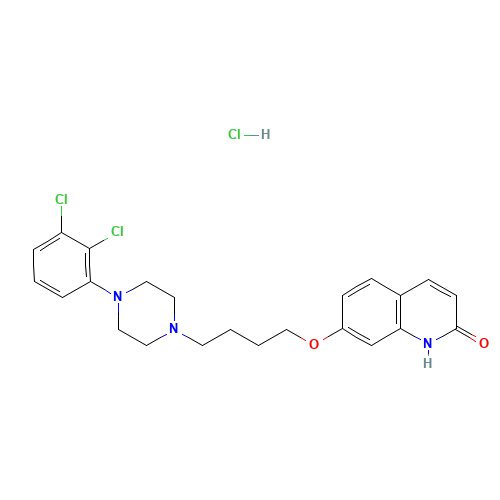 Dehydro Aripiprazole Hydrochloride (CAS: 1008531-60-9) - Chemical Structure and Molecular Formula 
