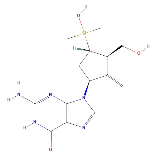 4-Dehydroxy-4-dimethylhydroxysilyl Entecavir (CAS: 870614-82-7) - Related Chemical Product