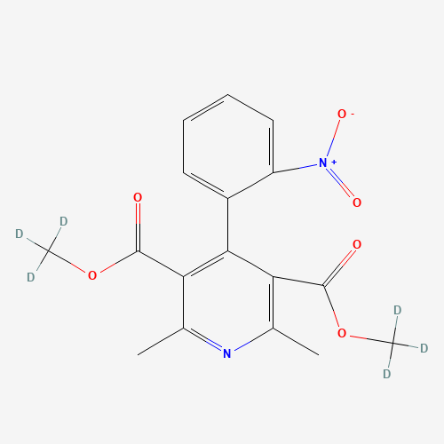 Dehydro Nifedipine-d6 (CAS: 125464-52-0) - Chemical Structure and Molecular Formula 