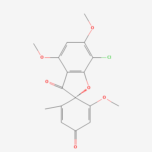 (-)-Dehydro Griseofulvin (CAS: 3573-90-8) - Chemical Structure and Molecular Formula 