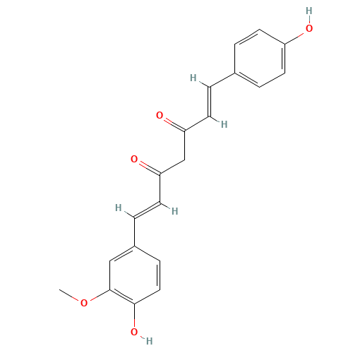 Demethoxy Curcumin (CAS: 22608-11-3) - Chemical Structure and Molecular Formula 