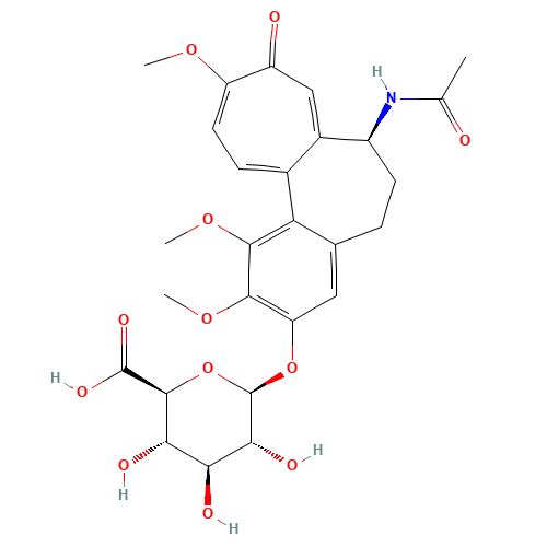 3-Demethyl Colchicine 3-O-b-D-Glucuronide (CAS: 913079-71-7) - Chemical Structure and Molecular Formula 