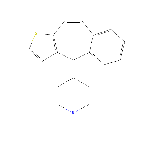 10-Deoxo-9,10-dehydro Ketotifen (CAS: 4673-38-5) - Related Chemical Product
