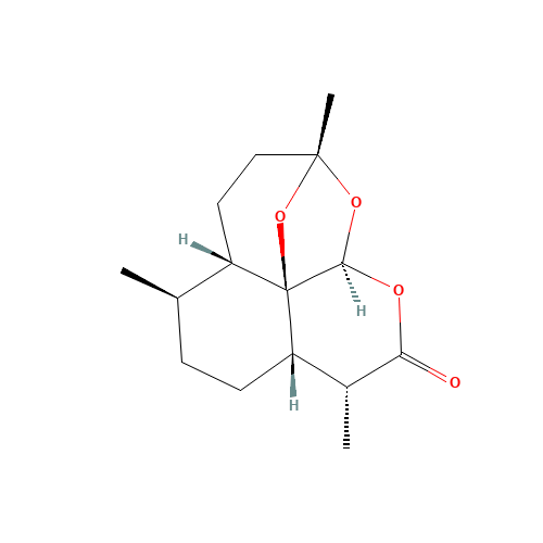 Deoxy Artemisinin (CAS: 72826-63-2) - Chemical Structure and Molecular Formula 